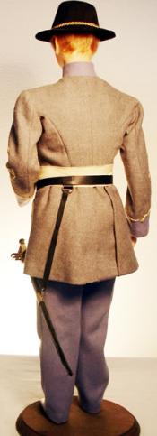 Click to enlarge image - Lord Christopher Mold Set - Confederate Uniform with Frock coat and Sword holder