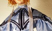 Click to enlarge image - Lady Kathryn Mold Set - Silk Taffeta Dress with Cape and Bonnet