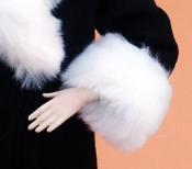 Click to enlarge image - Lady Marion 17 inch Mold Set - 1910 Black Charmeuse Manteau