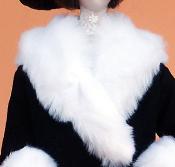 Click to enlarge image - Lady Marion 17 inch Mold Set - 1910 Black Charmeuse Manteau