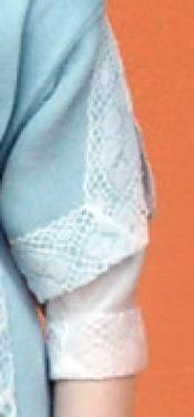 Click to enlarge image - Lady Marion 17 inch Mold Set - 1911 Dress of Chiffon and Lace