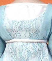 Click to enlarge image - Lady Marion 17 inch Mold Set - 1911 Dress of Chiffon and Lace
