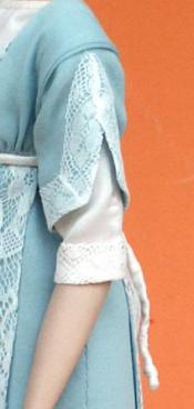 Click to enlarge image - Lady Marion 17 inch Mold Set - 1911 Dress of Chiffon and Lace