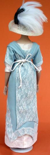 Click to enlarge image - Lady Marion 17 inch Mold Set - 1911 Dress of Chiffon and Lace