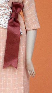 Click to enlarge image  - Lady Marion 17 inch Mold Set - 1912 Wrap-around Dress of Silk