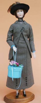 Click to enlarge image  - Lady Marion 17 inch Mold Set - 1912 Traveling Suit