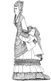 Click to enlarge image 1876 Visiting Dress - Pattern 83