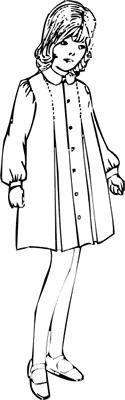 Click to enlarge image 1940's School Dress that fits American Girl Dolls - Pattern 104