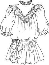 Click to enlarge image Drop Waist with V Yoke - Pattern 13