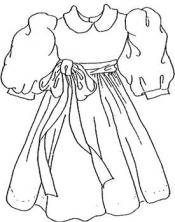 Click to enlarge image Dress, Puffed Sleeves, Gathered Skirt - Pattern 14