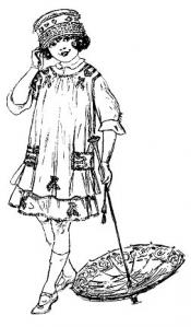 Click to enlarge image 11 1/2 inch  Pattern Package - Pattern # 109, 3 Dresses for 11/12 inch Front Porch Collection