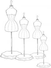 Click to enlarge image Victorian Dress Form Pattern - Pattern 25