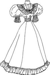 Click to enlarge image 1895 Spring Visiting Dress - Pattern 26