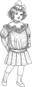 Click to enlarge image 1904 Dress that fits American Girl Dolls - Pattern 42